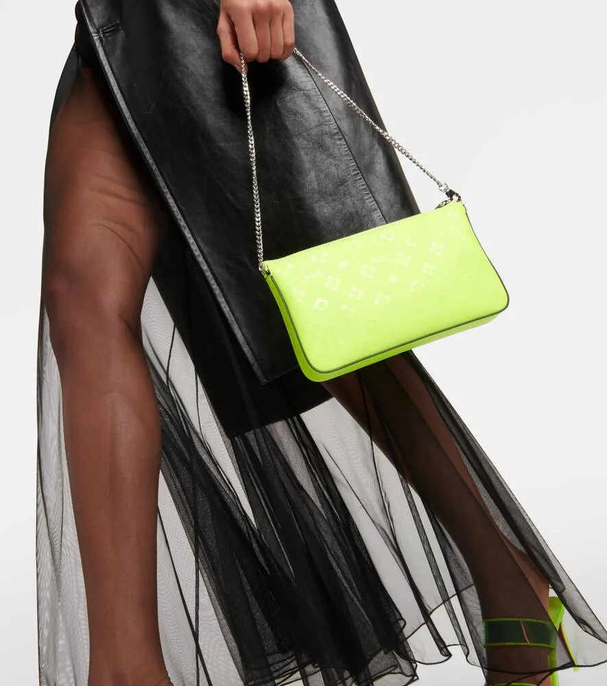 Christian Louboutin Loubila leather clutch