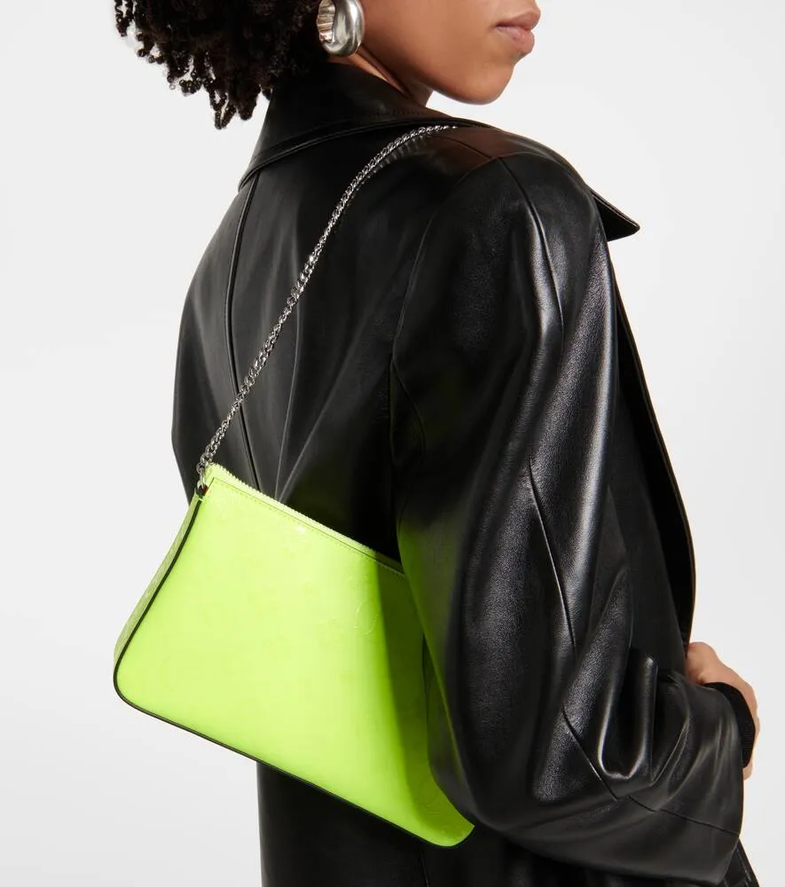 Christian Louboutin Loubila leather clutch