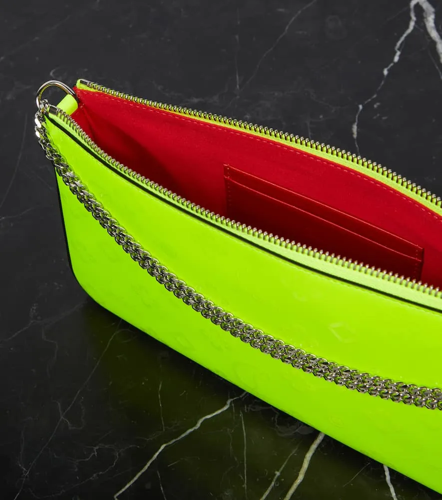 Christian Louboutin Loubila leather clutch