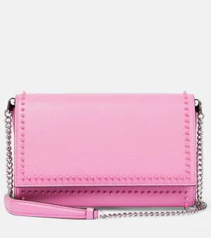 Christian Louboutin Paloma embellished leather clutch
