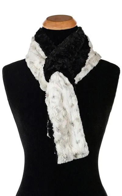 Classic Scarf - Two-Tone, Luxury Faux Fur in Winters Frost