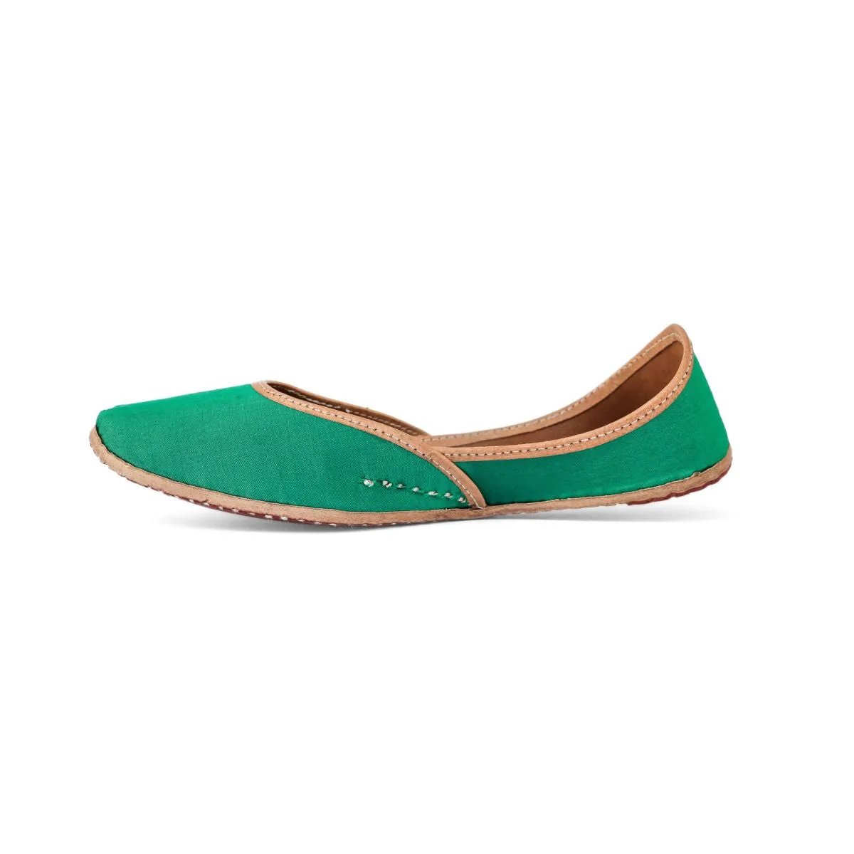 Emerald Green Women Jutti | Hand-Crafted | Festive & Wedding Apt