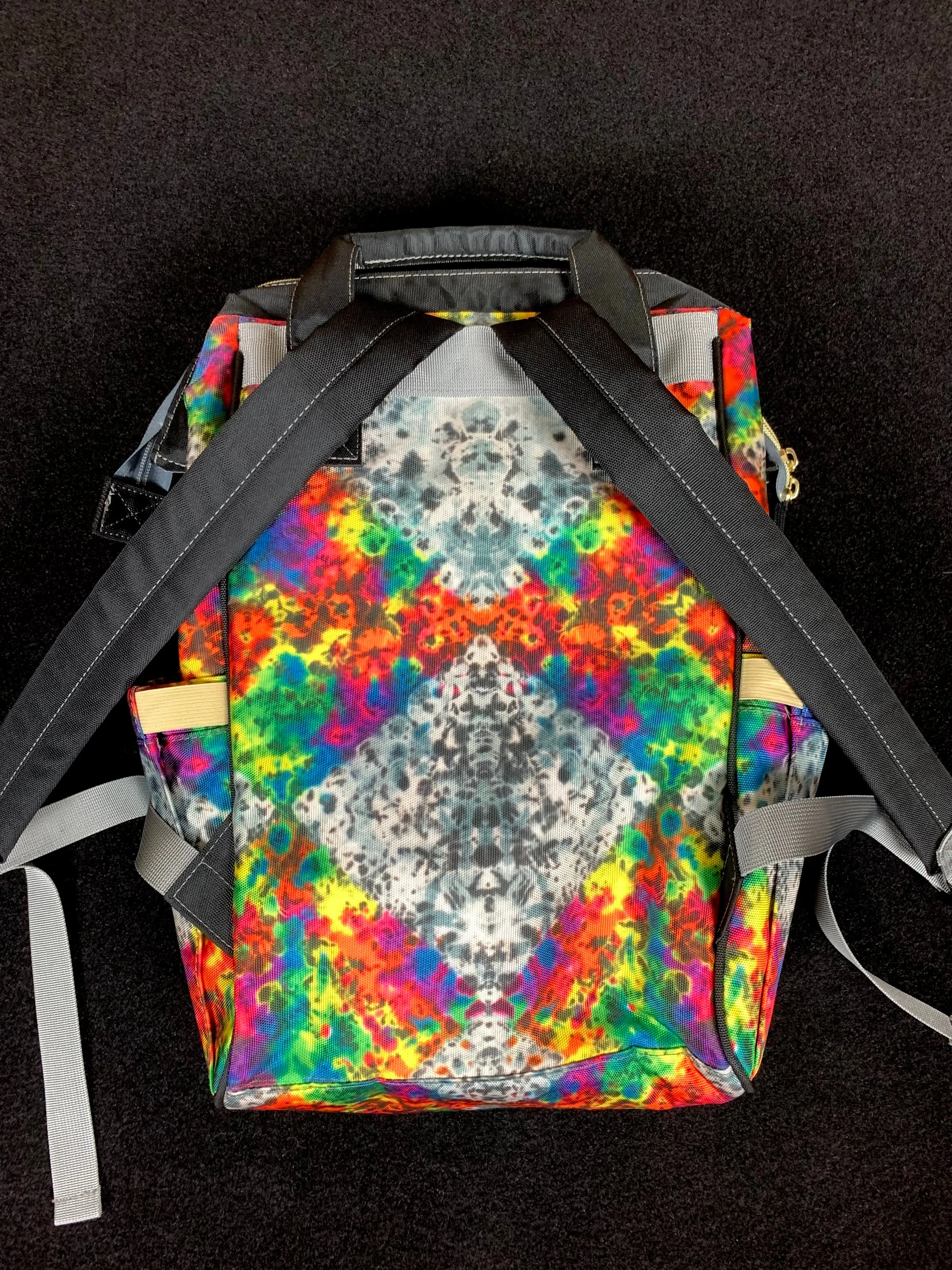Greynbow Grid Print Backpack