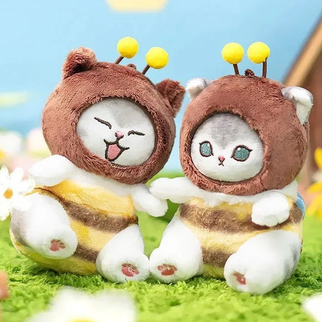 Mofusand Kawaii Cute Meow Bee Series Soft Plush Toy Keychain Pendant