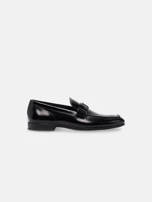 Tods T Buckle Patent Loafers